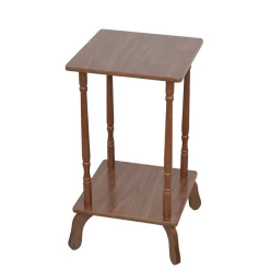 Wohnen 33x33 cm Beistelltisch in Nussbaumfarben - Edmond