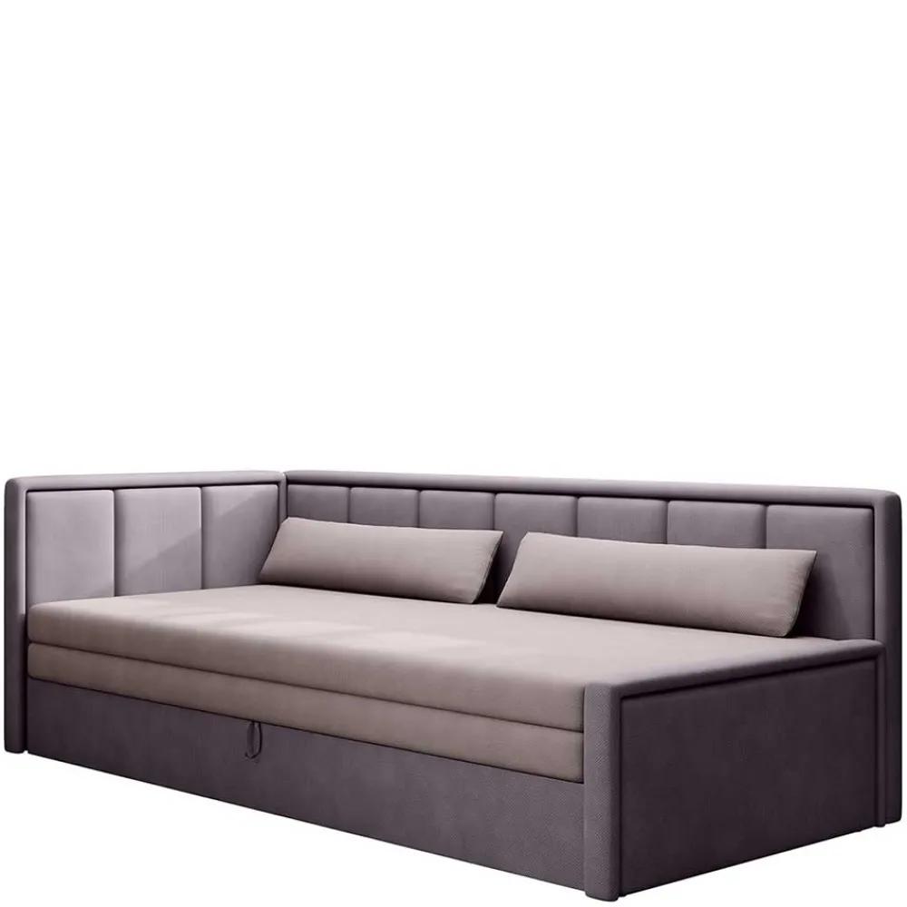 Wohnen Schlafsofas|Sofas*150x200 cm Bettsofa in Altrosa und Mauve - Tampa