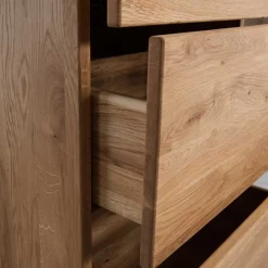 Wohnen Sideboards & Kommoden|Landhausmöbel*53x143 cm Eiche Kommode geölt - Avidora