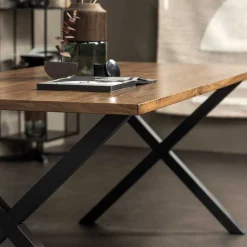 Wohnen 200x90 cm Esszimmertisch in Walnuss Furnier - Athias