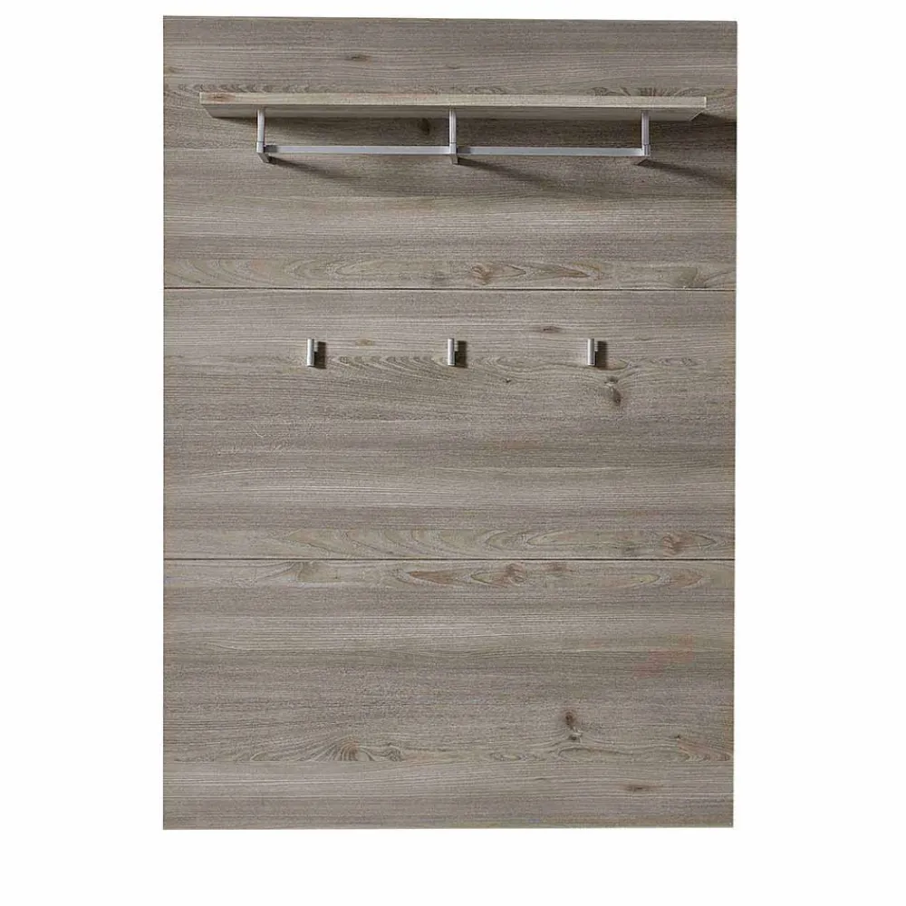 Wohnen Bürogarderoben*90x128 cm Garderoben Paneel in Holzoptik - Volaf