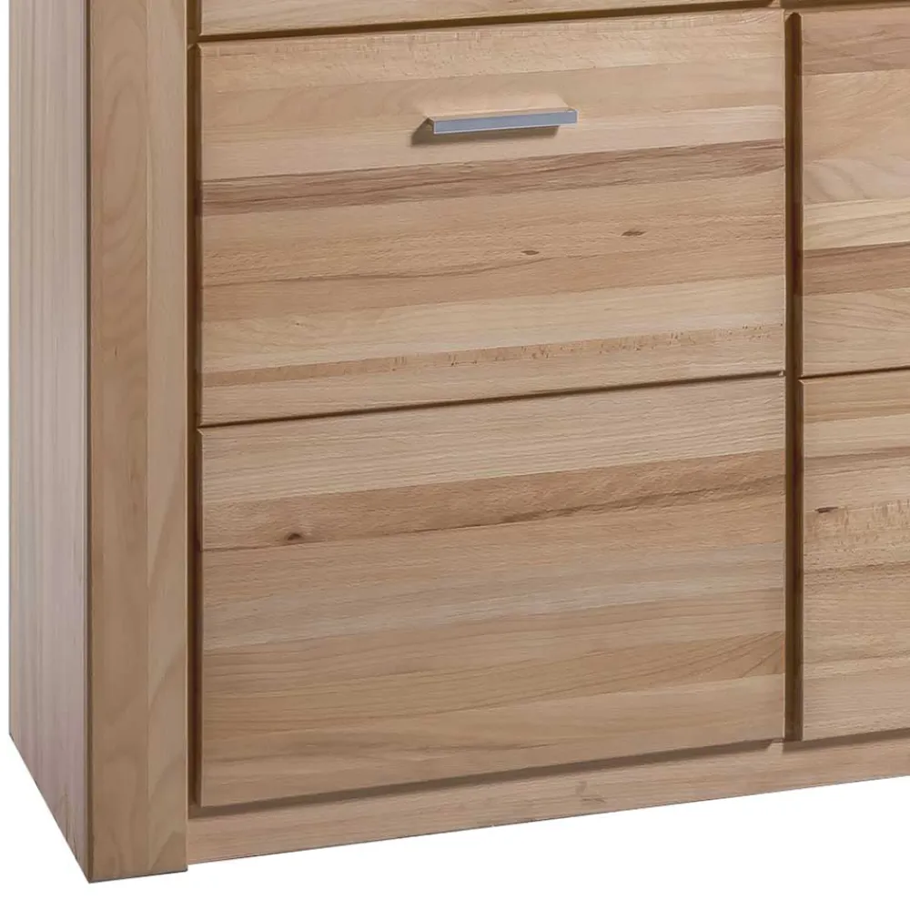 Wohnen Sideboards & Kommoden|Sideboards & Kommoden*158x140 cm Kernbuche Highboard 5-türig - Uhelia