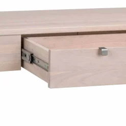 Wohnen Schminktische*100x40 cm Konsolentisch in Eiche White Wash - Vaxos