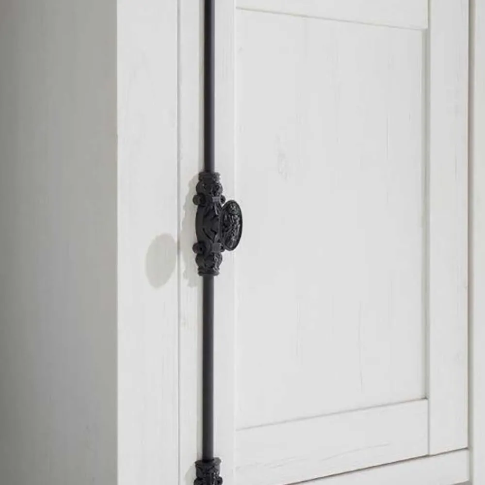 Wohnen 152x83 cm Landhaus Anrichte in Weiß - Chelles