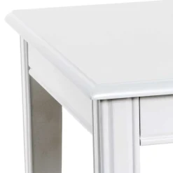 Wohnen 45x45 cm Landhaus Beistelltisch in Weiß - Leida