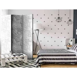 Wohnen Paravents*135x172 cm Raumtrenner mit floraler Grafik - Miset