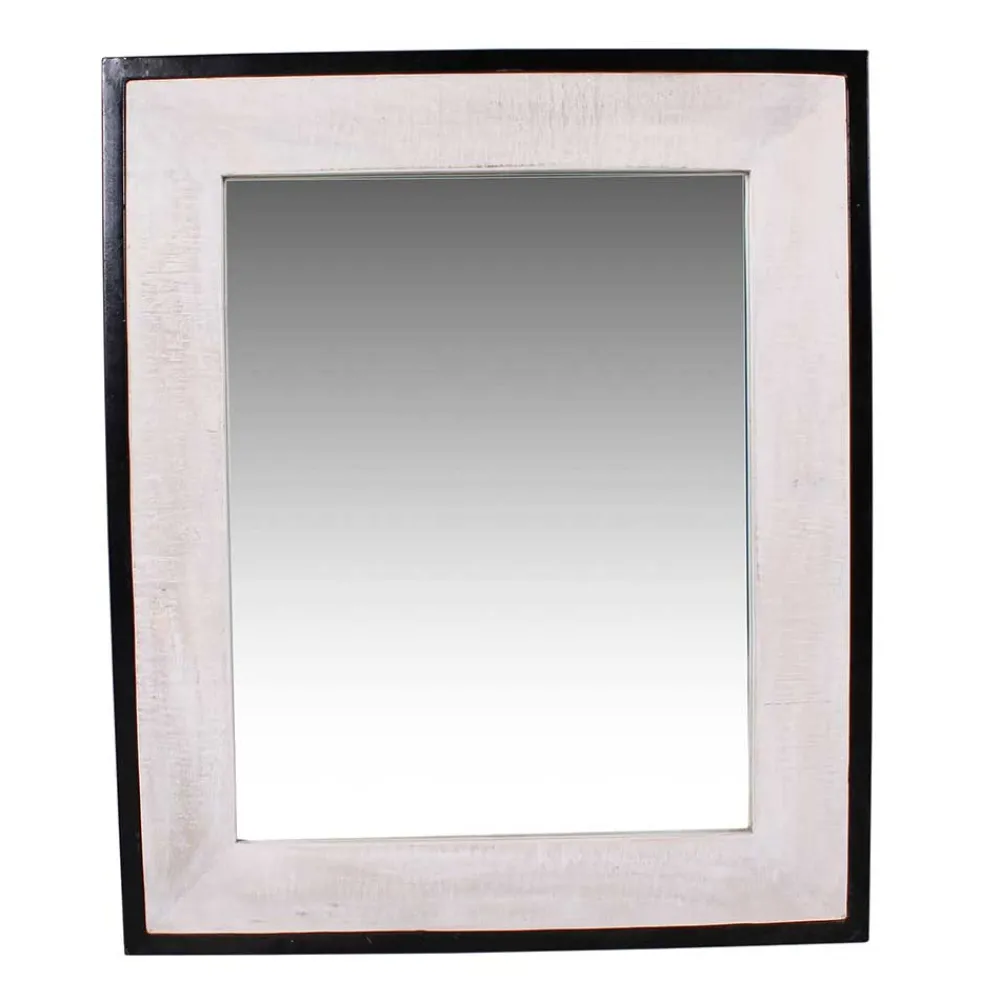 Wohnen Spiegel|Flurspiegel*82x92 cm Spiegel mit doppeltem Rahmen - Crenada