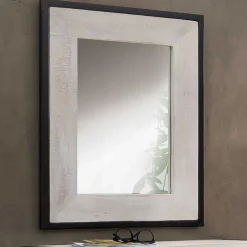 Wohnen Spiegel|Flurspiegel*82x92 cm Spiegel mit doppeltem Rahmen - Crenada