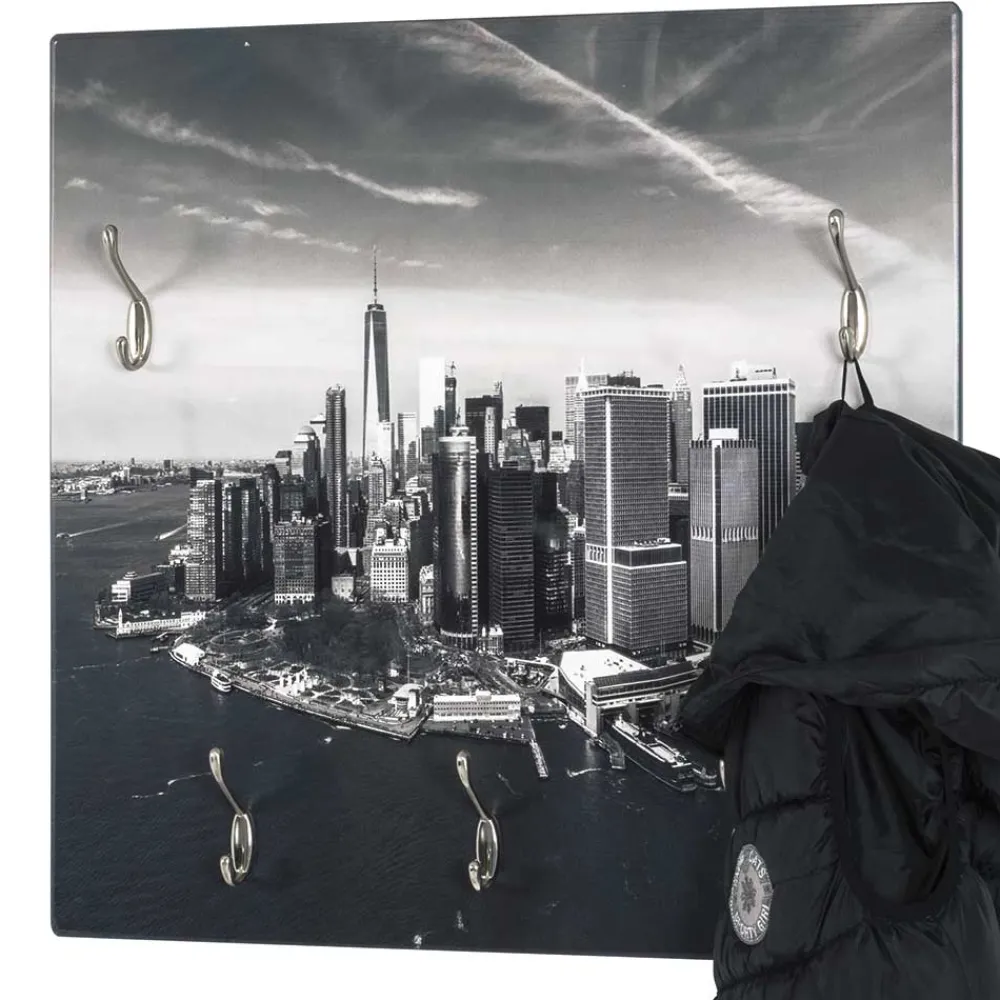 Wohnen Bürogarderoben|Garderoben*60x60 cm Wandgarderobe mit Fotodruck - Bahma