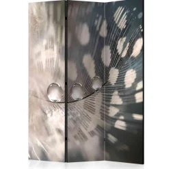 Wohnen Paravents*135x172 Deko Raumteiler Feder & Tropfen - Rosinna