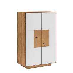 Wohnen 72x112 Design Schuhschrank in Wildeiche & Weiß - Mandrey