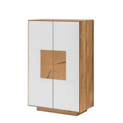 Wohnen 72x112 Design Schuhschrank in Wildeiche & Weiß - Mandrey