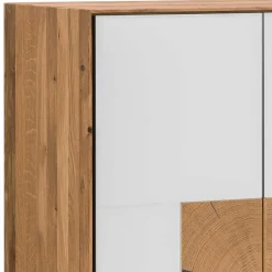 Wohnen 72x112 Design Schuhschrank in Wildeiche & Weiß - Mandrey