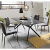 Wohnen 180x90 Esstisch & vier Stühle - Pena (fünfteilig)