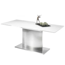 Wohnen Graue Möbel|Weiße Möbel*260x90 Esszimmer Glastisch mit Säulengestell - Anin