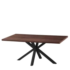 Wohnen 180x90 Esszimmertisch & vier Stühle - Rustieke (fünfteilig)