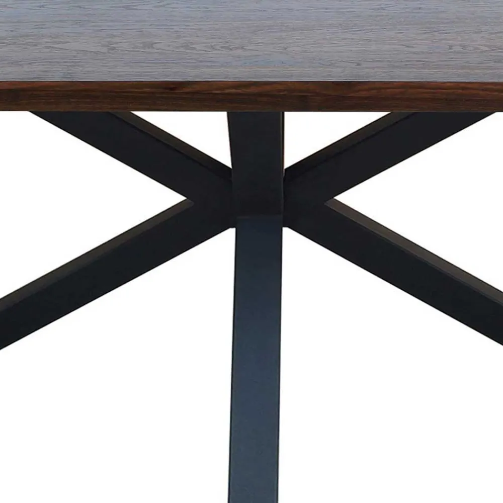 Wohnen 180x90 Esszimmertisch & vier Stühle - Rustieke (fünfteilig)