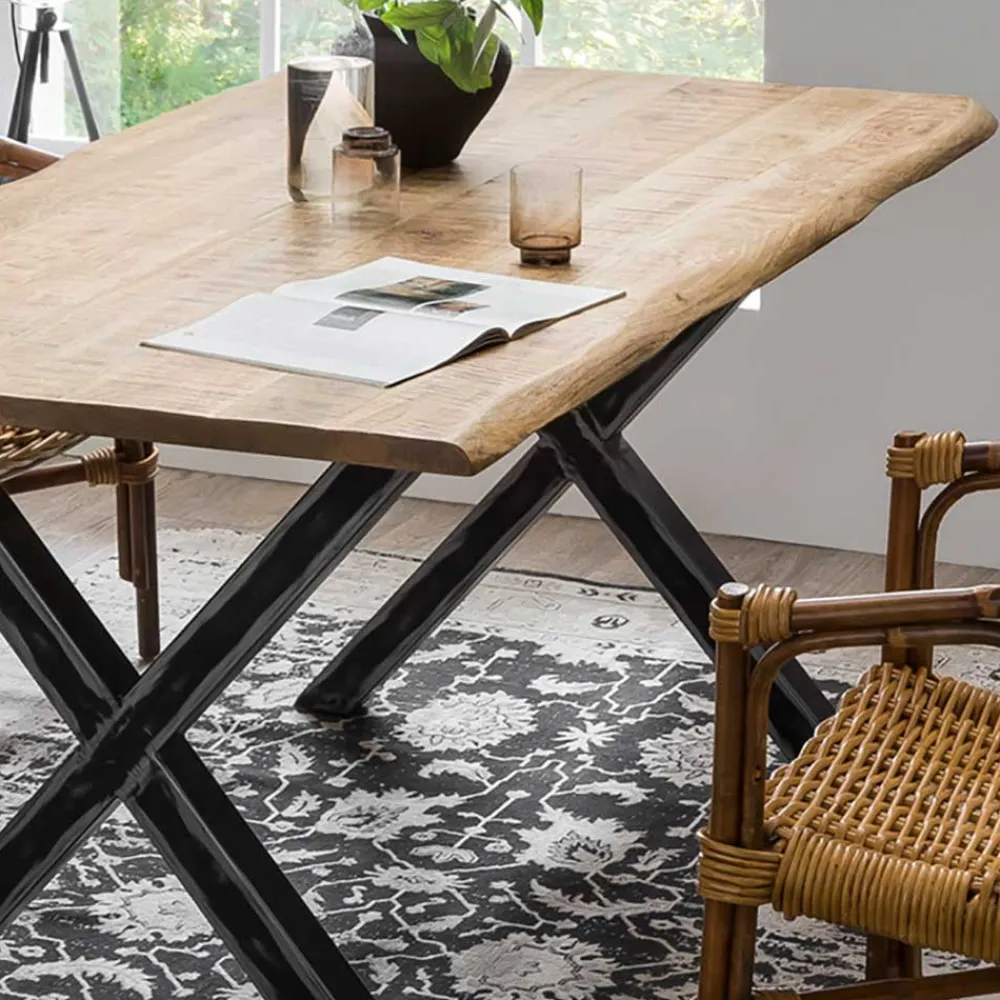 Wohnen 160x85 Esszimmertisch aus Mangoholz - Bastiono
