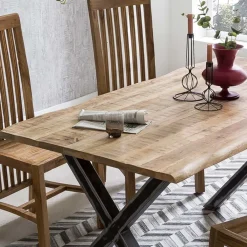 Wohnen 160x85 Esszimmertisch aus Mangoholz - Bastiono