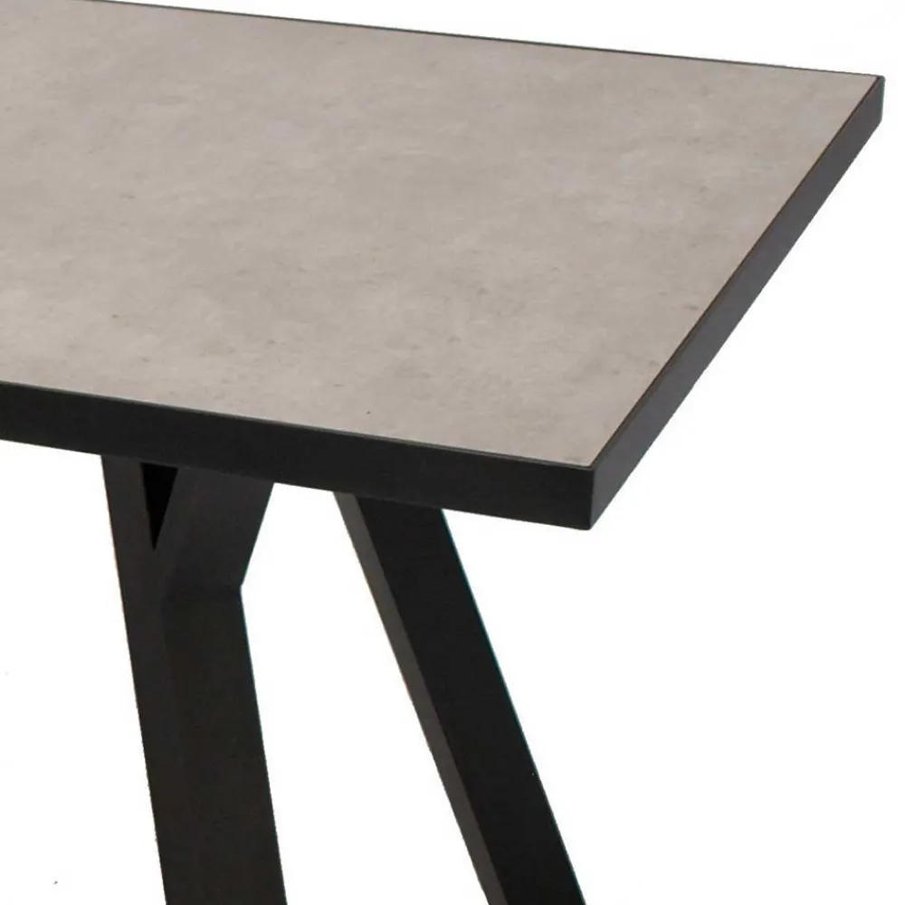 Wohnen Metall-Gartenmöbel|Gartentische*180x90 Gartentisch in Hellgrau & Dunkelgrau - Vojeco