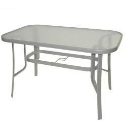 Wohnen 120x70 Gartentisch mit Glasplatte - Visinata