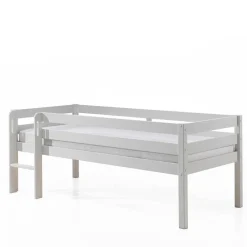 Kinder Wohnen 90x200 Hochbett in Weiß - 83 cm hoch - Renema