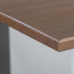 Wohnen 110x70 Küchentisch in Braun Kiefer & Weiß - Vatina