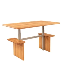 Wohnen 120x70 Kernbuche Funktionstisch höhenverstellbar - Estaguma