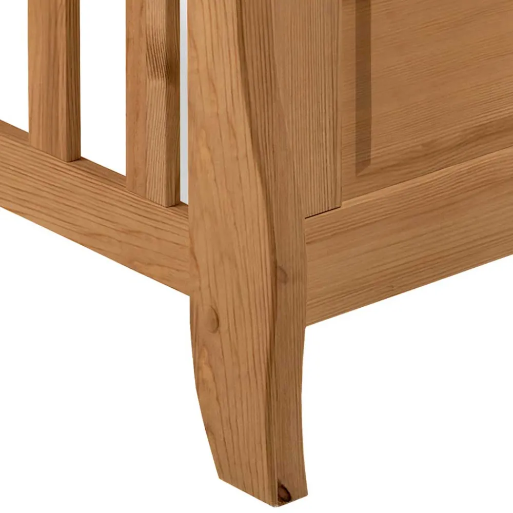 Kinder Wohnen 70x140 Kiefernholz Babybett gebeizt & geölt - Piatra