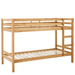 Kinder Wohnen 90x200 Kinder Stockbett in Kiefer Natur - Lowes