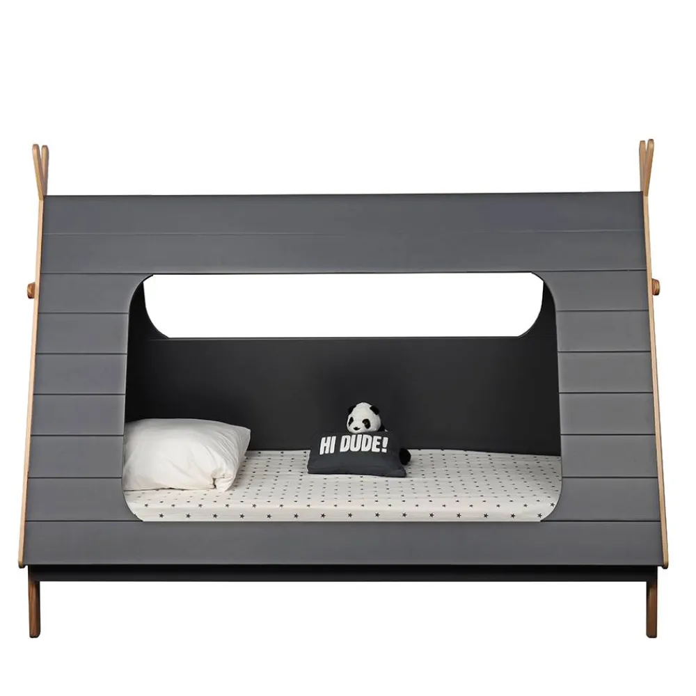 Wohnen Kinderbetten|Kindermöbel*90x200 Kinder Zeltbett in Grau - Casserra