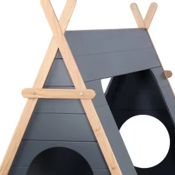 Wohnen Kinderbetten|Kindermöbel*90x200 Kinder Zeltbett in Grau - Casserra