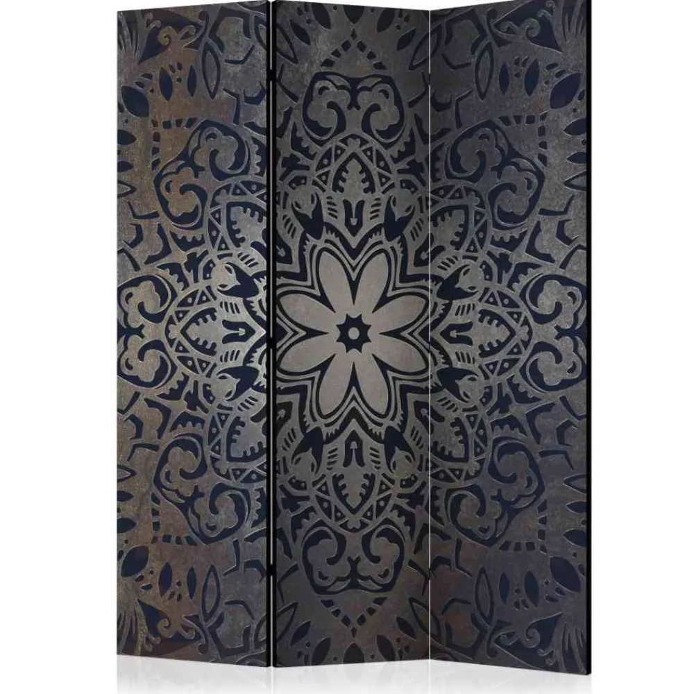 Wohnen Paravents*135x172 Paravent in Blau & Silbergrau - Drown