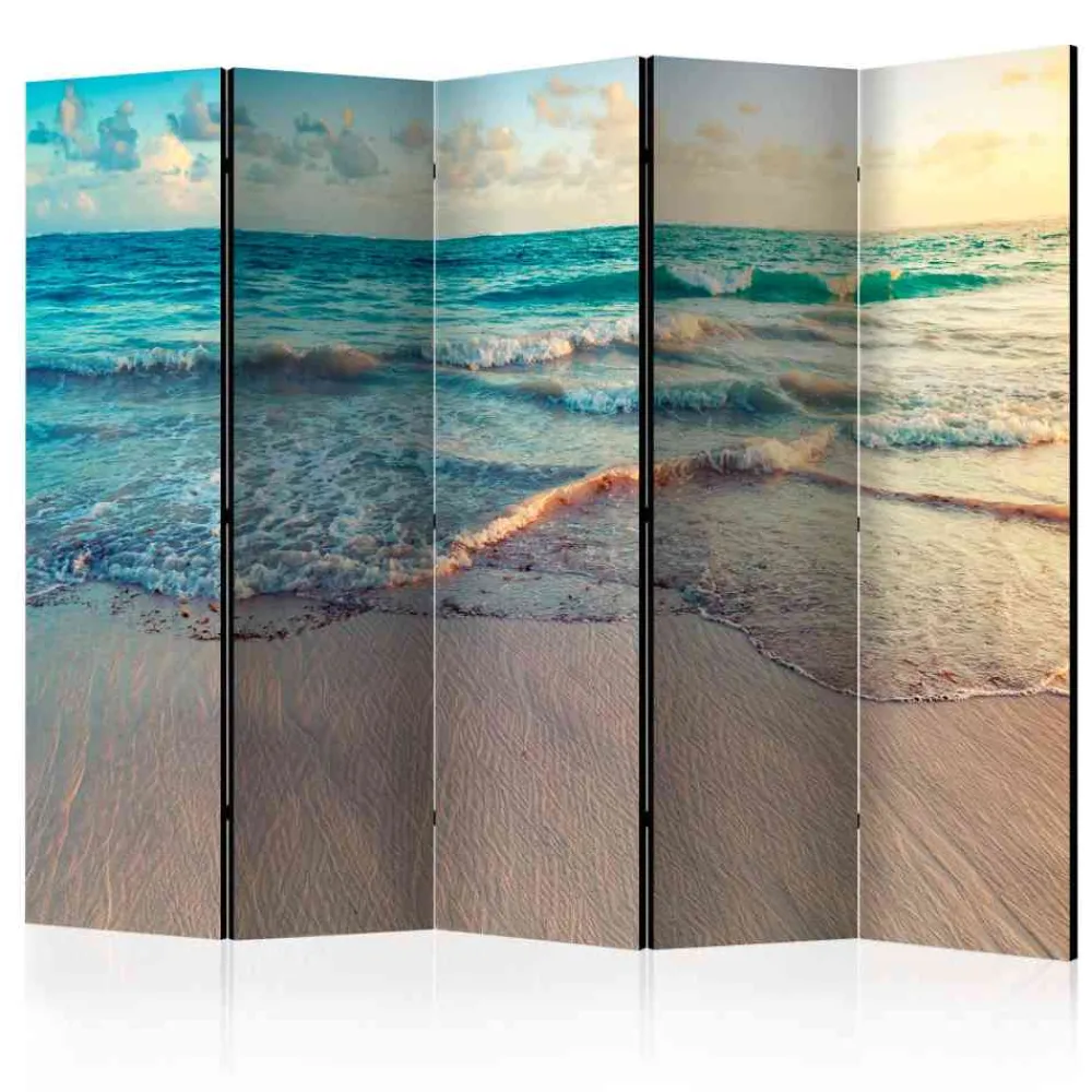 Wohnen 225x172 Paravent Strand & Wellen - Jaenda