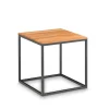 Wohnen Schwarze Möbel|Naturholzmöbel*40x40 Quadrat Beistelltisch in 2 Höhen - Yuri