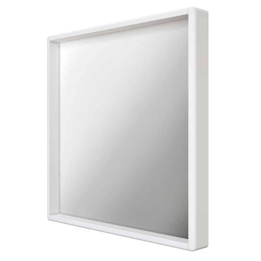 Wohnen Spiegel|Flurspiegel*80x80 Quadratischer Spiegel mit weißem Rahmen - Oranias