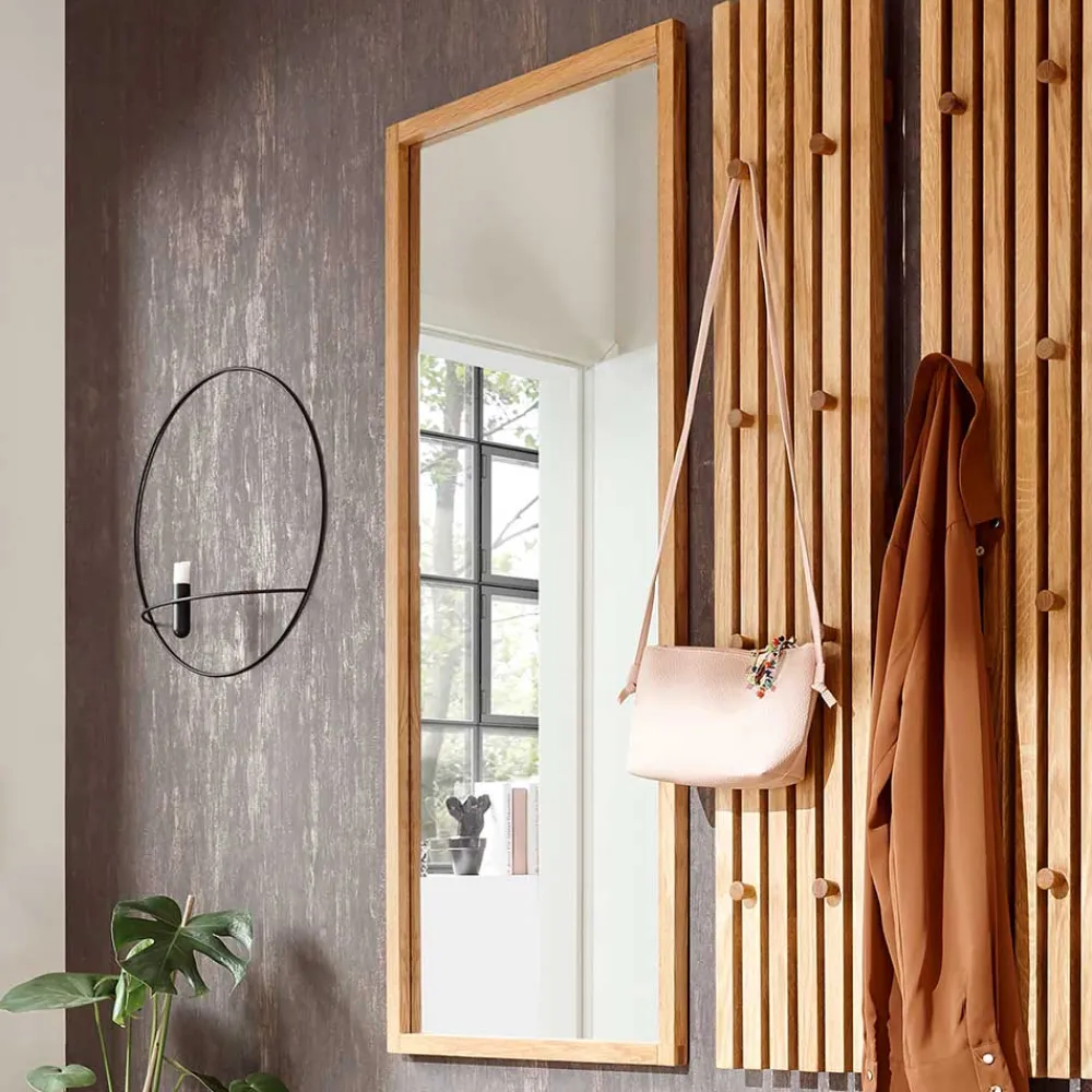 Wohnen Spiegel|Flurspiegel*50x120 Rechteckiger Wandspiegel mit Eichenrahmen - Artensian