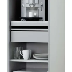 Wohnen 50x202 Rollladen Schrank in Weiß - Asta