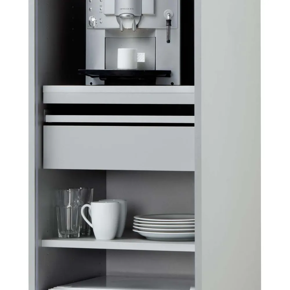 Wohnen 50x202 Rollladen Schrank in Weiß - Asta