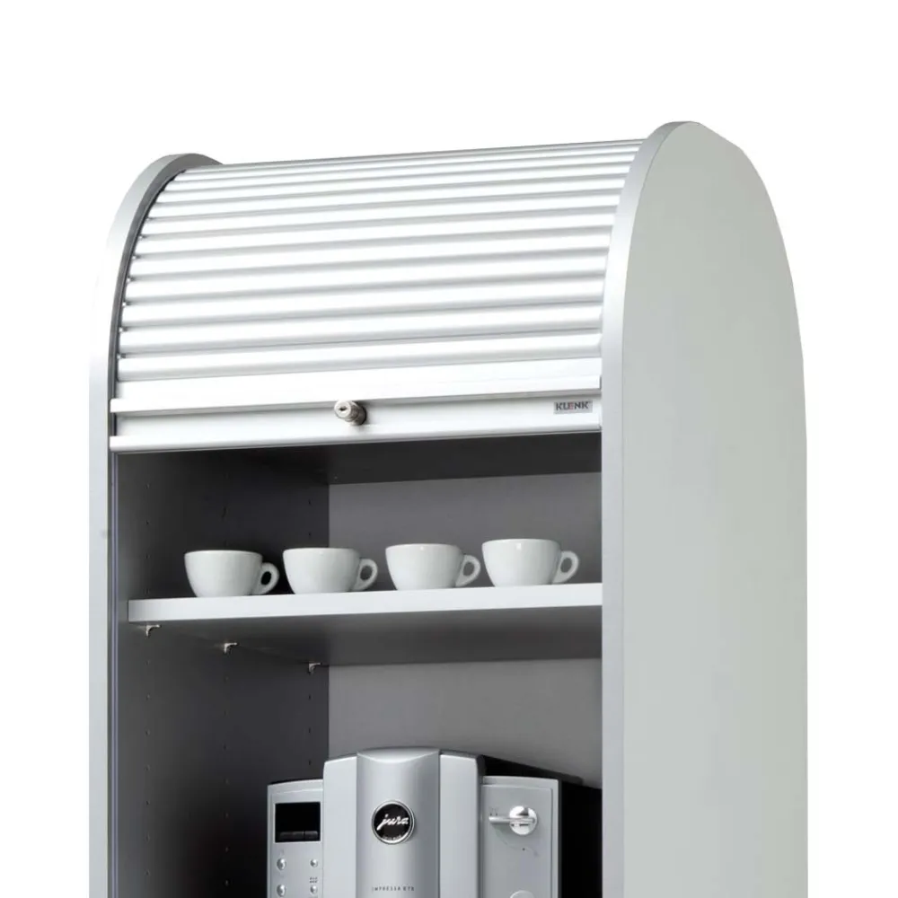 Wohnen 50x202 Rollladen Schrank in Weiß - Asta