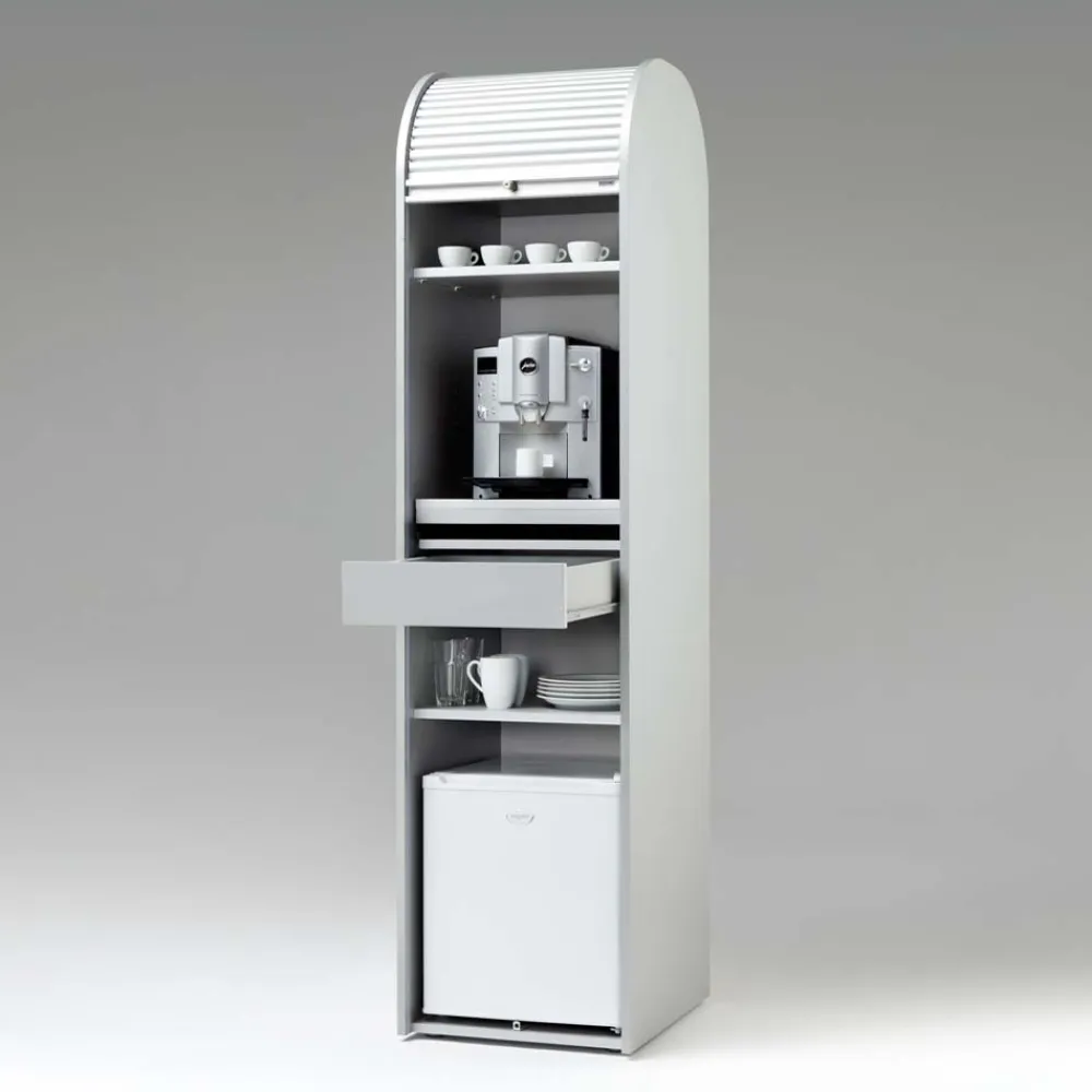 Wohnen 50x202 Rollladen Schrank in Weiß - Asta