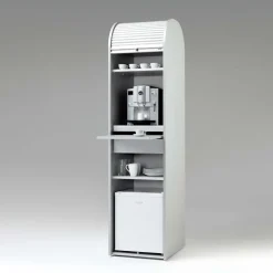 Wohnen 50x202 Rollladen Schrank in Weiß - Asta