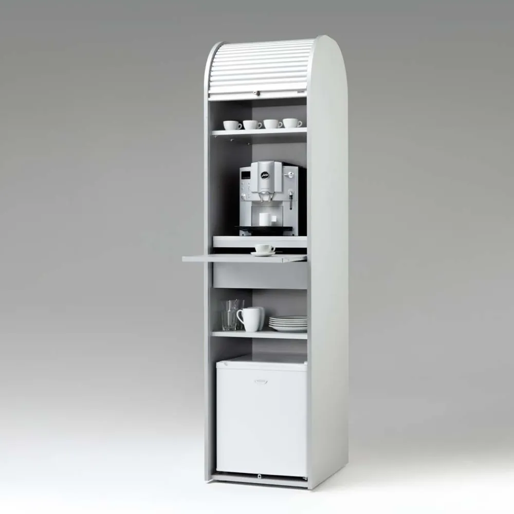 Wohnen 50x202 Rollladen Schrank in Weiß - Asta