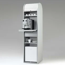 Wohnen 50x202 Rollladen Schrank in Weiß - Asta