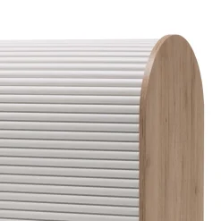 Wohnen 80x100 Rollladenschrank in Weiß & Eiche - Norwich