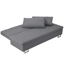Wohnen Schlafsofas*150x200 Schlafcouch mit Bettkasten in Hellgrau Batista mit Kaltschaum