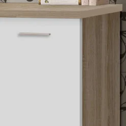 Wohnen Kinderschreibtische*145x60 Schreibtisch in Sonoma-Eiche & Weiß - Iga