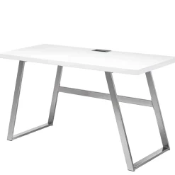 Wohnen Bürotische*140x60 Schreibtisch in Weiß lackiert - Abelka