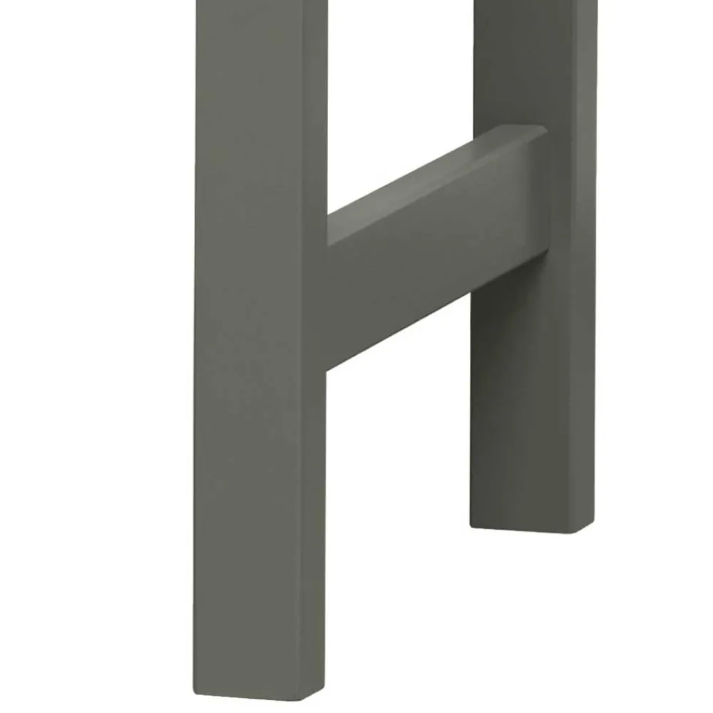 Wohnen 122x58 Schreibtisch mit Aufsatz in Graugrün - Daraon