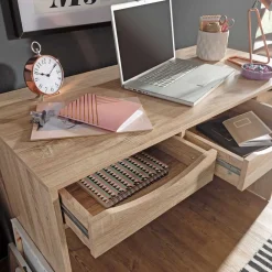 Wohnen Kinderschreibtische|Jugendzimmertische*120x55 Schreibtisch mit drei Schubladen - Beguine